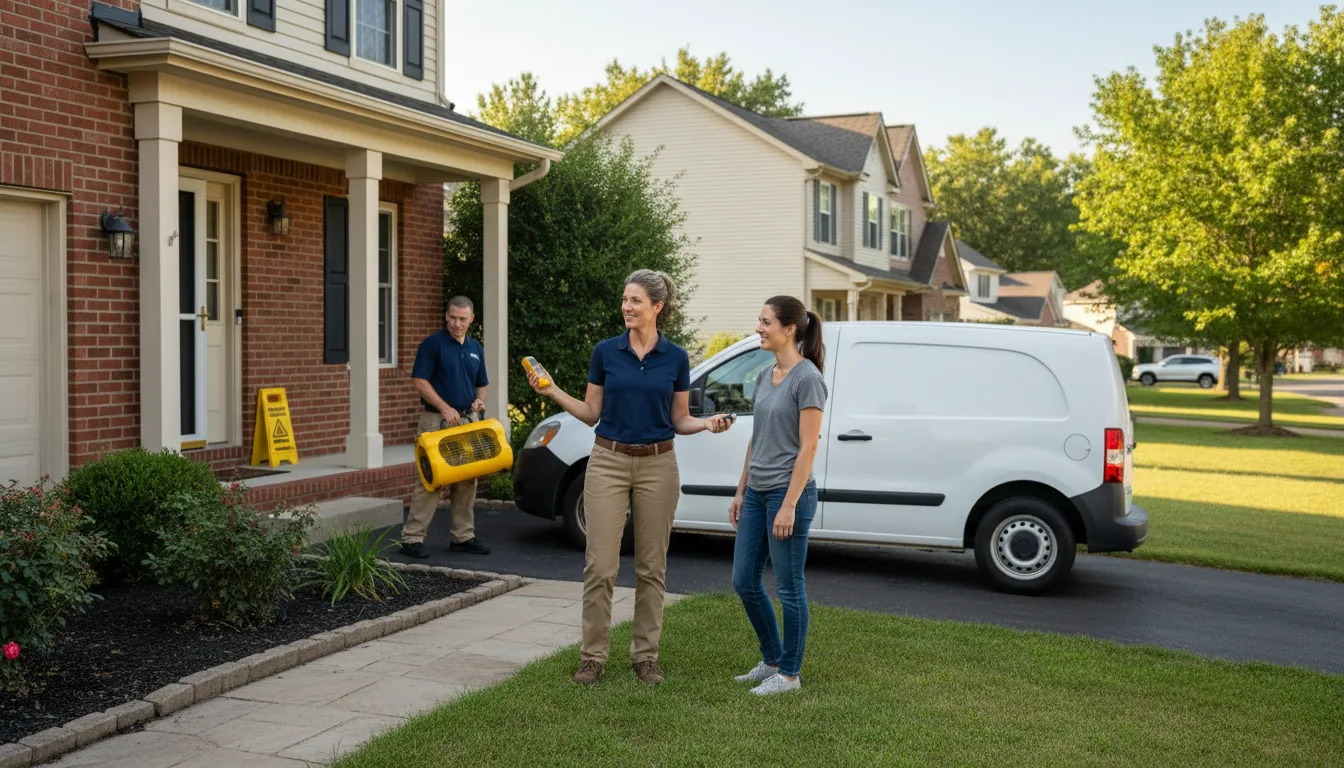 Residential water damage restoration in Glencoe, IL